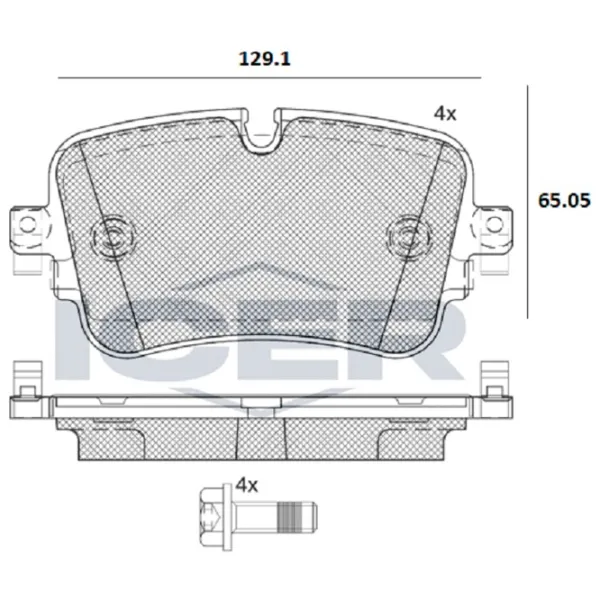 Тормозные колодки Icer 182248 задние/ дисковые photo 2 Тормозные колодки Icer 182248 задние/ дисковые photo 2