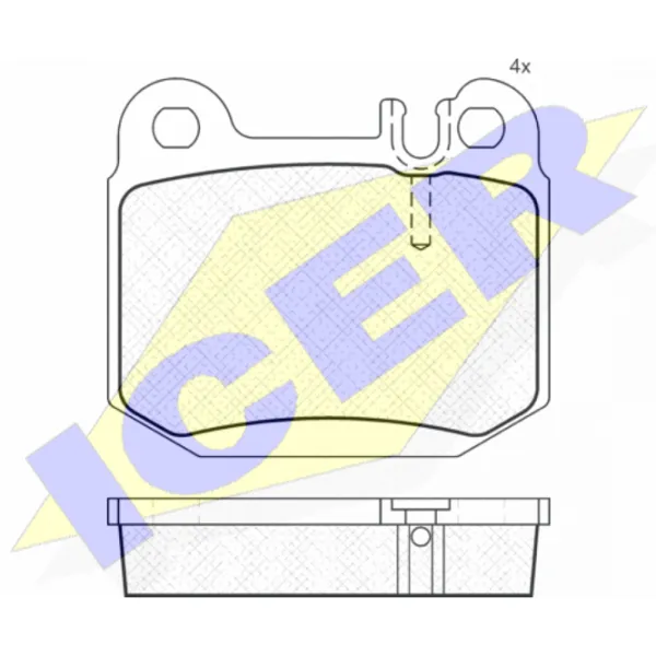 Plăcuțe de frână Icer 181391 spate/ disk photo 2