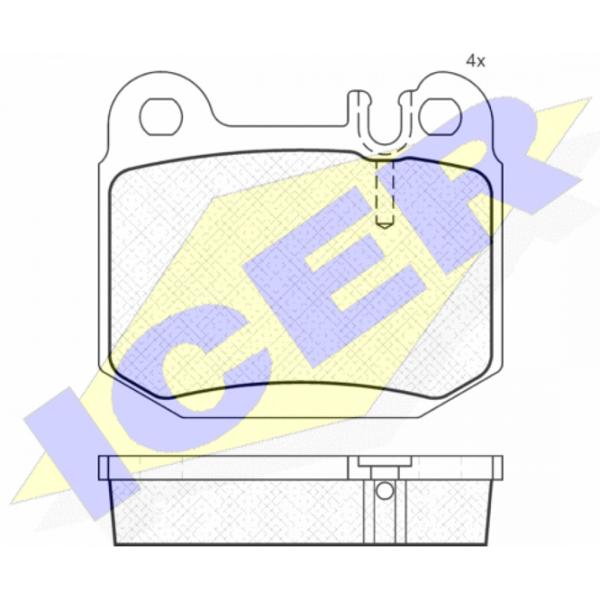 Plăcuțe de frână Icer 181391 spate/ disk photo 2