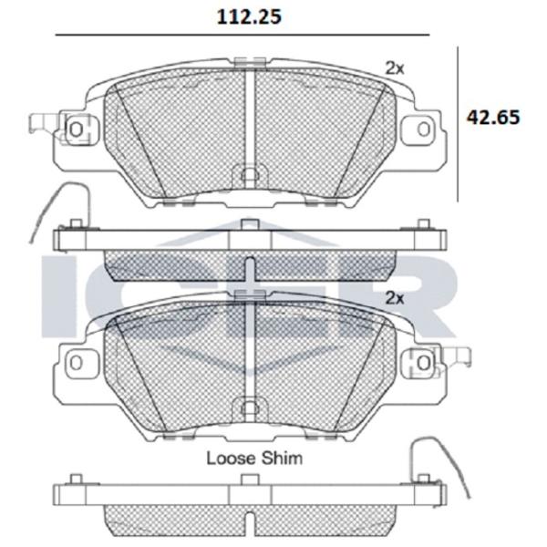 Тормозные колодки Icer 182258 задние/ дисковые photo 2 Тормозные колодки Icer 182258 задние/ дисковые photo 2
