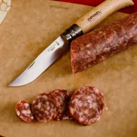 Cuțit Opinel Stainless Steel Wood Nr. 8 de buzunar/ Sandvik 12C27 photo 4