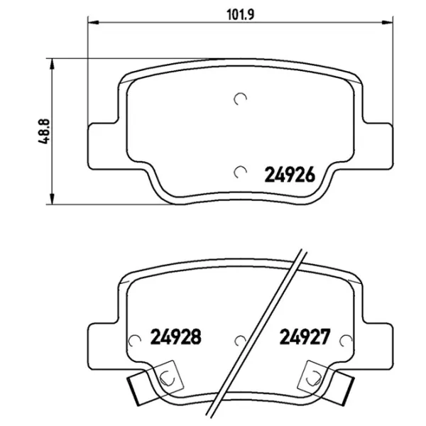 Plăcuțe de frână Brembo P 83 114 spate/ disk photo 4