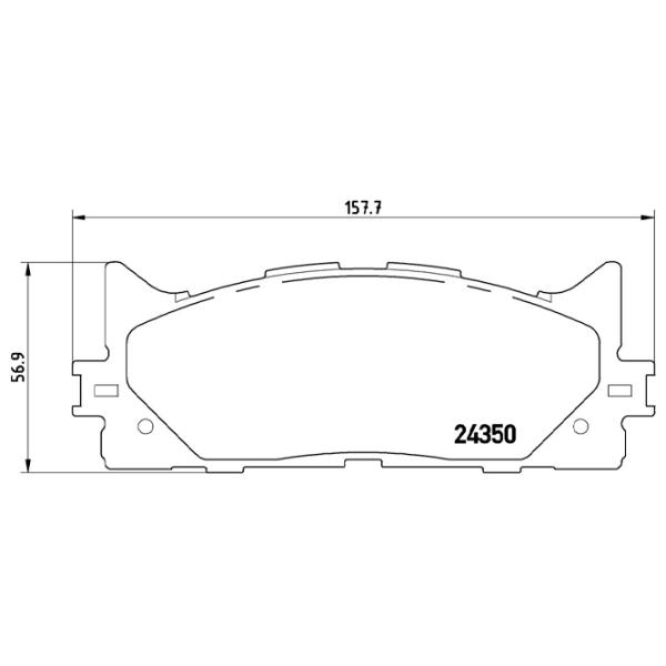 Тормозные колодки Brembo P 83 117 передние/ дисковые photo 4 Тормозные колодки Brembo P 83 117 передние/ дисковые photo 4