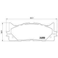 Plăcuțe de frână Brembo P 83 117 față/ disk photo 4