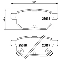 Plăcuțe de frână Brembo P 83 133 spate/ disk photo 4