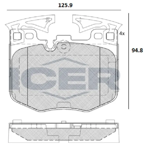 Plăcuțe de frână Icer 182280 față/ disk photo 2 Plăcuțe de frână Icer 182280 față/ disk photo 2