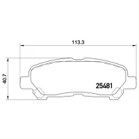 Plăcuțe de frână Brembo P 83 138 spate/ disk photo 4