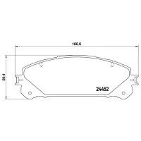 Plăcuțe de frână Brembo P 83 145 față/ disk photo 4