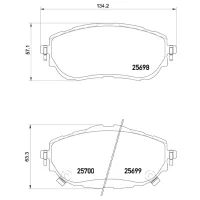 Plăcuțe de frână Brembo P 83 150 față/ disk photo 4