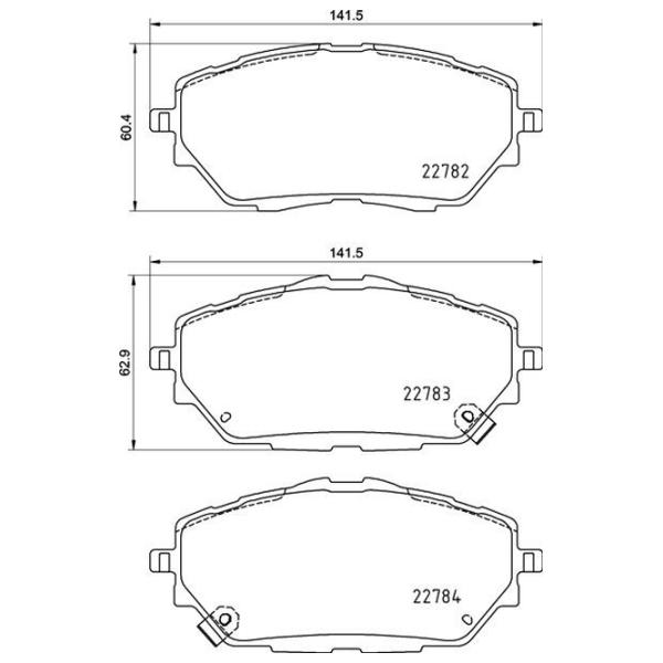 Тормозные колодки Brembo P 83 171 передние/ дисковые photo 4