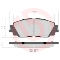 Plăcuțe de frână Brembo P 83 172 față/ disk photo 4