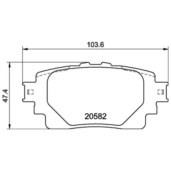 Тормозные колодки Brembo P 83 174 задние/ дисковые photo 4 Тормозные колодки Brembo P 83 174 задние/ дисковые photo 4