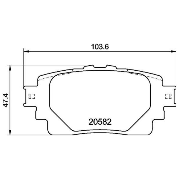 Тормозные колодки Brembo P 83 174 задние/ дисковые photo 4 Тормозные колодки Brembo P 83 174 задние/ дисковые photo 4