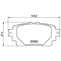 Plăcuțe de frână Brembo P 83 174 spate/ disk photo 4