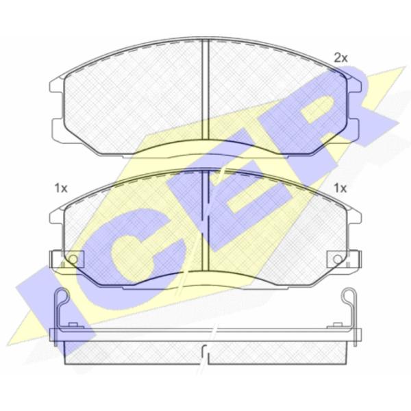 Тормозные колодки Icer 181372 передние/ дисковые photo 2 Тормозные колодки Icer 181372 передние/ дисковые photo 2