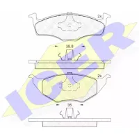 Plăcuțe de frână Icer 181373 față/ disk photo 2