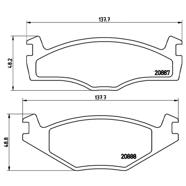 Тормозные колодки Brembo P 85 012 передние/ дисковые photo 4 Тормозные колодки Brembo P 85 012 передние/ дисковые photo 4