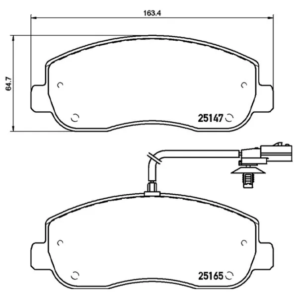 Тормозные колодки Brembo P 68 062 передние/ дисковые photo 4 Тормозные колодки Brembo P 68 062 передние/ дисковые photo 4