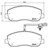 Plăcuțe de frână Brembo P 68 062 față/ disk photo 4