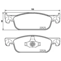 Plăcuțe de frână Brembo P 68 065 față/ disk photo 4