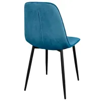 Scaun de bucătărie DecoPrim M-01-3 HLR-63 Catifea/ Blue Black photo 4