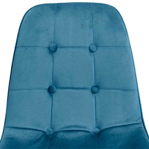 Scaun de bucătărie DecoPrim M-01-3 HLR-63 Catifea/ Blue Black photo 6 Scaun de bucătărie DecoPrim M-01-3 HLR-63 Catifea/ Blue Black photo 6