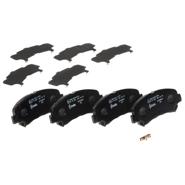 Тормозные колодки Brembo P 79 028 передние/ дисковые photo 2 Тормозные колодки Brembo P 79 028 передние/ дисковые photo 2