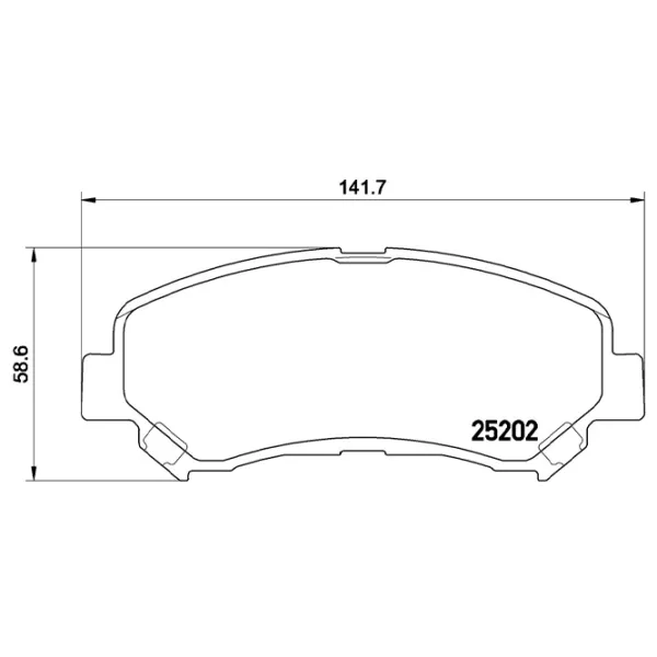 Тормозные колодки Brembo P 79 028 передние/ дисковые photo 4 Тормозные колодки Brembo P 79 028 передние/ дисковые photo 4