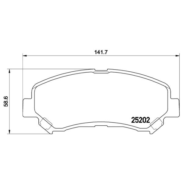 Тормозные колодки Brembo P 79 028 передние/ дисковые photo 4 Тормозные колодки Brembo P 79 028 передние/ дисковые photo 4
