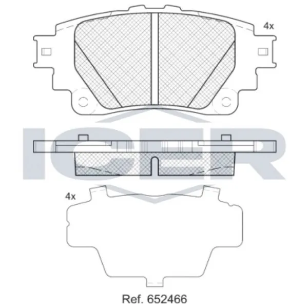 Тормозные колодки Icer 182424 задние/ дисковые photo 2 Тормозные колодки Icer 182424 задние/ дисковые photo 2