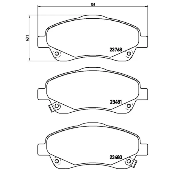 Тормозные колодки Brembo P 83 046 передние/ дисковые photo 4 Тормозные колодки Brembo P 83 046 передние/ дисковые photo 4