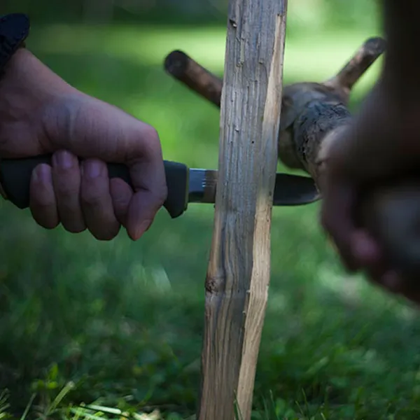 Cuțit Morakniv Bushcraft forest 12356 de vânătoare/ Sandvik 12C27 photo 5