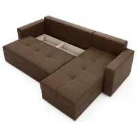 Canapea Space Meble Karo Inari 28 (5627316) Pânză de iută / Dark Brown photo 2