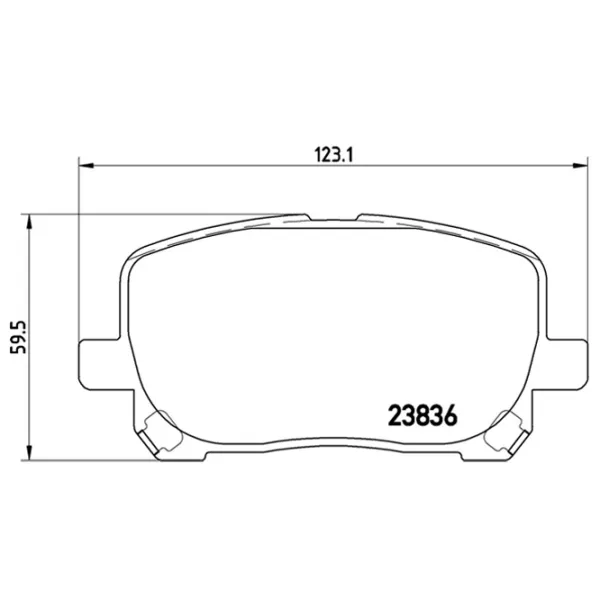 Тормозные колодки Brembo P 83 061 передние/ дисковые photo 4 Тормозные колодки Brembo P 83 061 передние/ дисковые photo 4