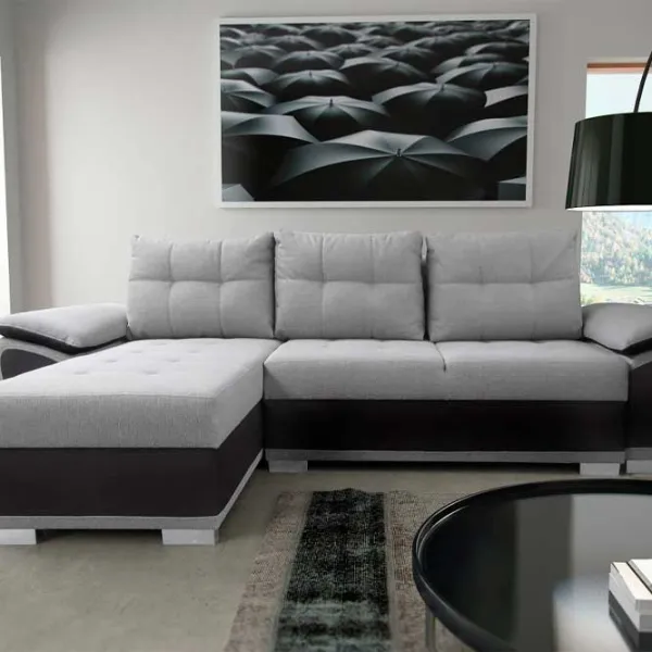 Canapea Platan Karolina 02 (5475568) Velur/ Black photo 3