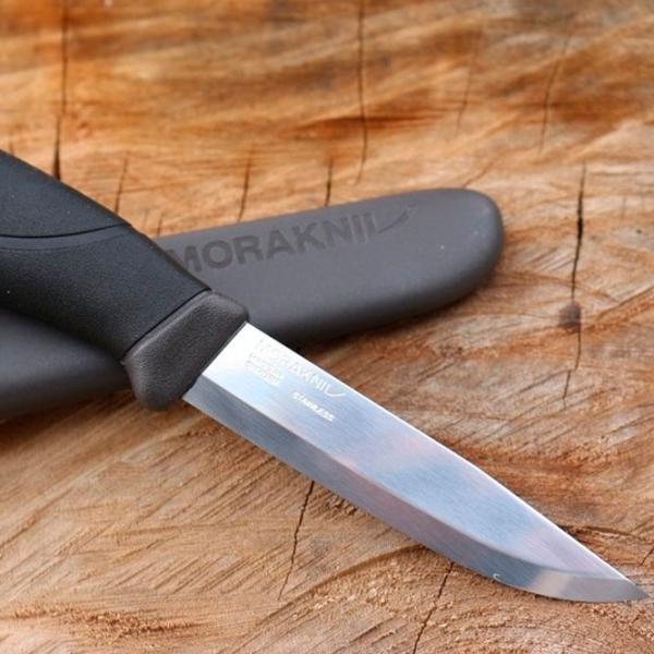 Нож Morakniv Companion anthracite 13165 кемпинговый/ Sandvik 12C27 photo 4