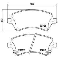 Plăcuțe de frână Brembo P 83 064 față/ disk photo 4