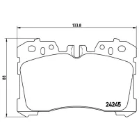 Plăcuțe de frână Brembo P 83 075 față/ disk photo 4