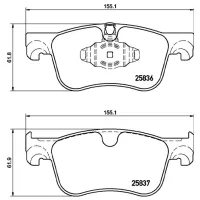 Plăcuțe de frână Brembo P 61 116 față/ disk photo 4
