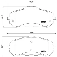 Plăcuțe de frână Brembo P 61 120 față/ disk photo 4