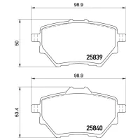 Plăcuțe de frână Brembo P 61 122 spate/ disk photo 4