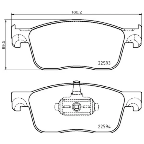 Plăcuțe de frână Brembo P 61 134 față/ disk photo 4