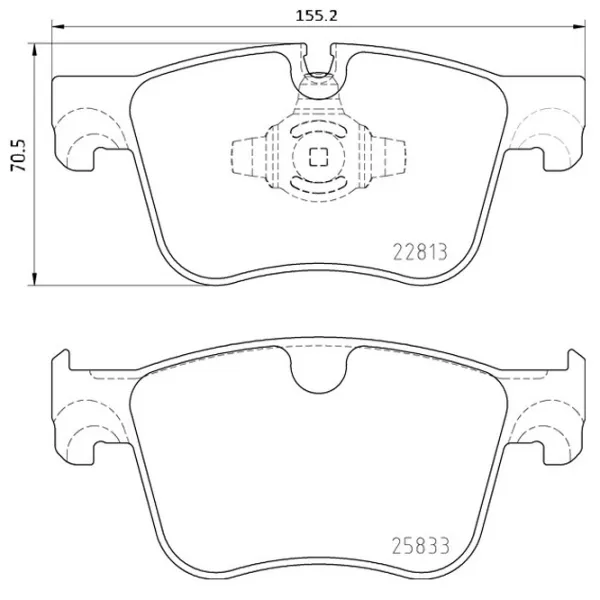 Тормозные колодки Brembo P 61 135 передние/ дисковые photo 4 Тормозные колодки Brembo P 61 135 передние/ дисковые photo 4