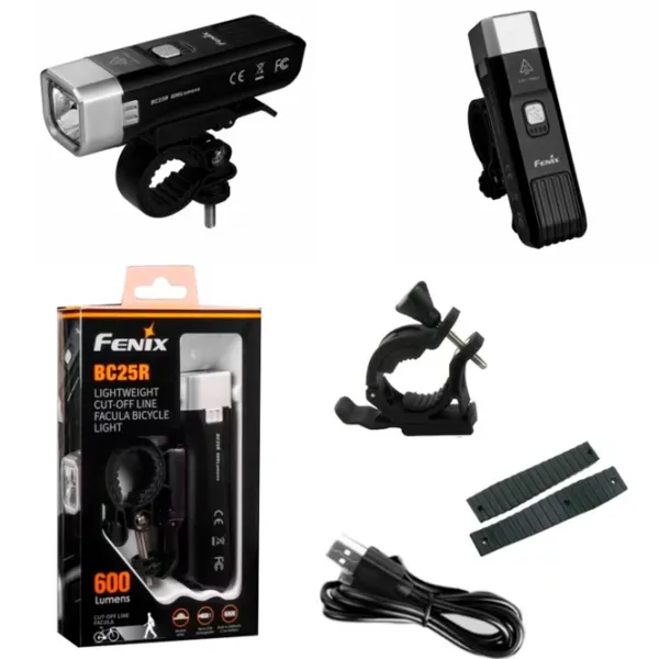 Lumini de bicicletă Fenix BC25R Black photo 7