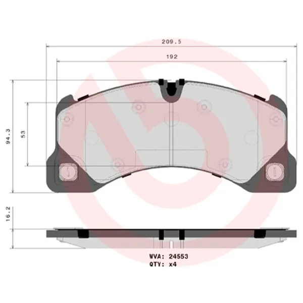 Plăcuțe de frână Brembo P 65 017 față/ disk photo 4