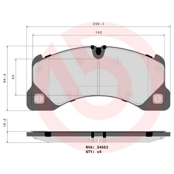 Plăcuțe de frână Brembo P 65 017 față/ disk photo 4