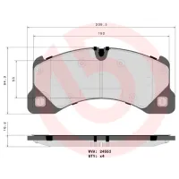 Тормозные колодки Brembo P 65 017 передние/ дисковые photo 4