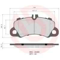 Plăcuțe de frână Brembo P 65 043 față/ disk photo 3