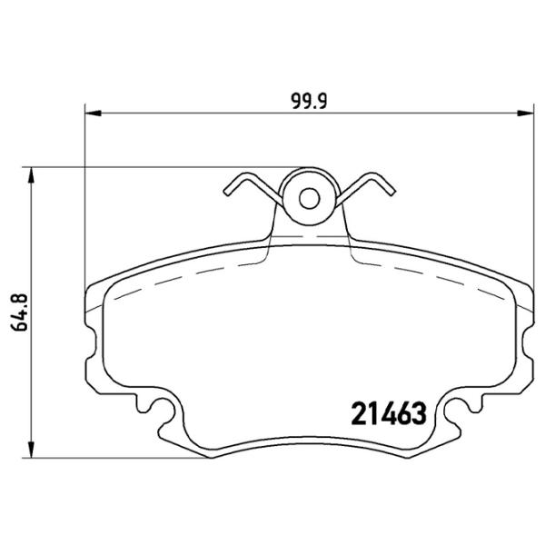 Plăcuțe de frână Brembo P 68 008 față/ disk photo 4 Plăcuțe de frână Brembo P 68 008 față/ disk photo 4