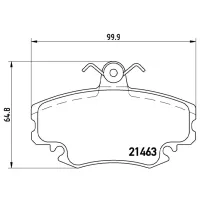Plăcuțe de frână Brembo P 68 008 față/ disk photo 4